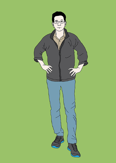 Juni Kang portrait illustration